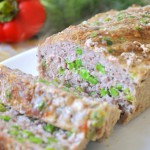 М’ясний хлібець із зеленим горошком