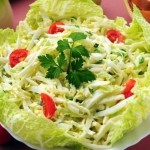Салат з пекінської капусти з огірком і яйцями