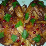 Курочка, запечена з сулугуні