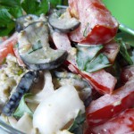 Салат з помідорами і баклажанами