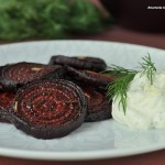 Печений буряк з сирним кремом