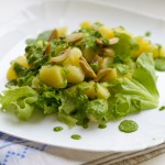 Теплий картопляний салат