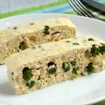Куряче суфле з горошком