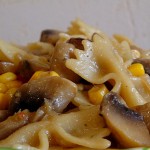 Пісне рагу з макаронів та грибів
