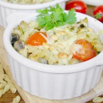 Макаронна запіканка з грибами