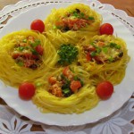 «Гнізда» зі спагетті