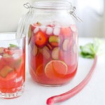 Компот з ревеню та полуниці