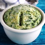 Паровий омлет зі шпинатом